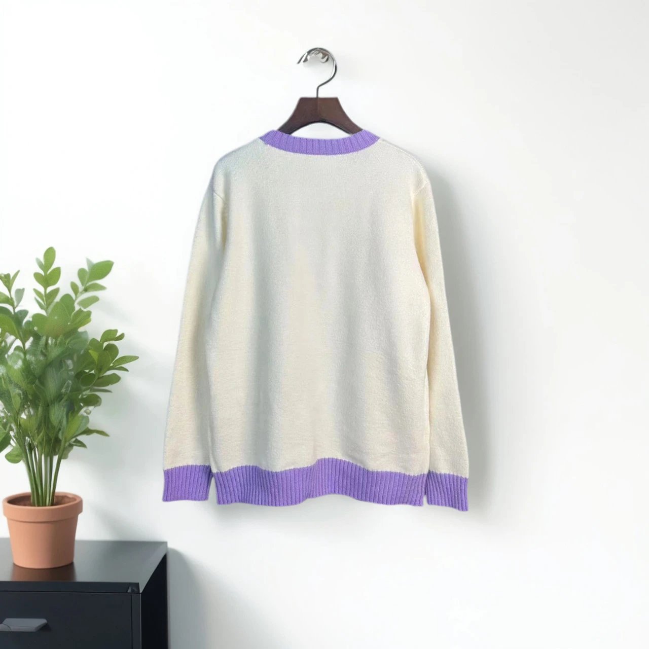 Design Knit Polo Sweater Black - 17