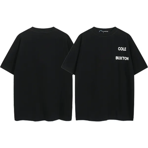 Cole Buxton Logo Tee Black T-Shirt - 1