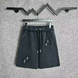 thumbnail for Casual drawstring terry fabric shorts for men and women