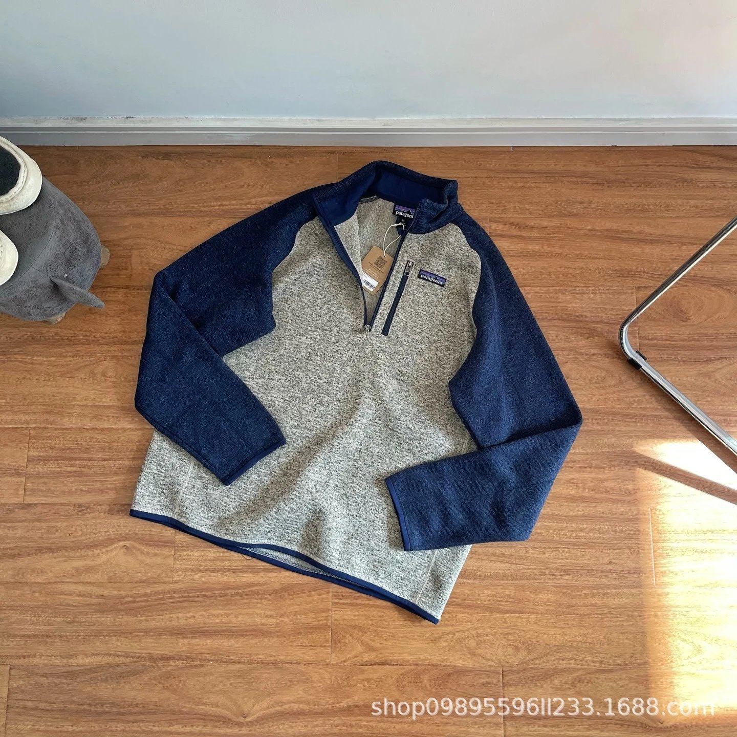Knit Half Zip Fleece Hoodie photo 4