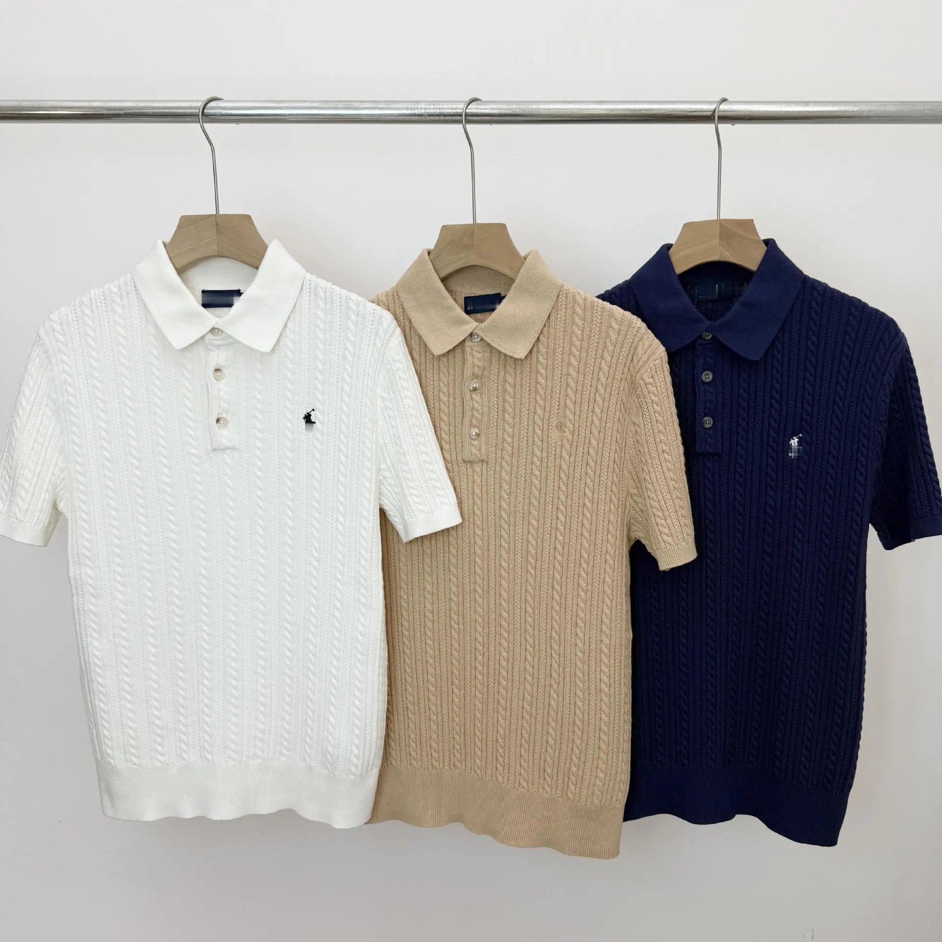 Knit Polo Sweater with Embroidery photo 5