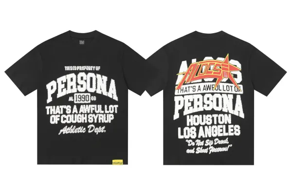 Design Persona That's A Awful Lot Of Cough Syrup Black T-Shirt T-Shirts - 1