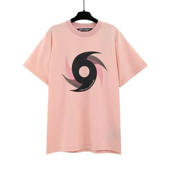 Palm Angels Hurricane Graphic T-Shirt Pink - 1