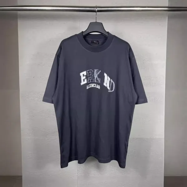 Balenciaga Erknd Arch Logo T-Shirt Charcoal Gray T-Shirt - 1