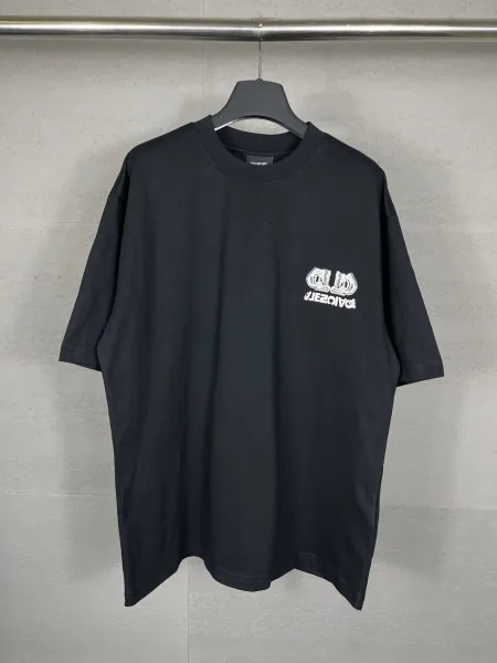 Corteiz Logo Print Black Oversized T-Shirt - 1