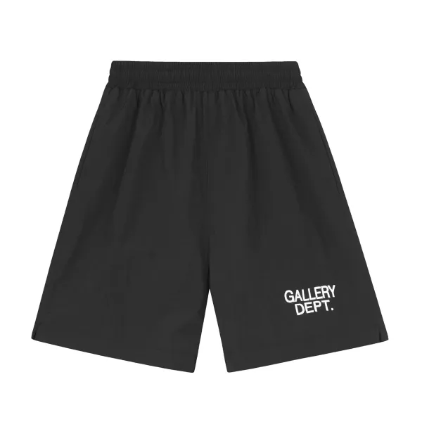 Gallery Dept. Logo-Embroidered Nylon Shorts Black - 1