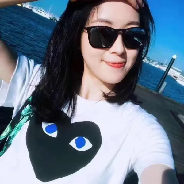 Comme des Garçons Play Camo Heart White T-Shirt - 11