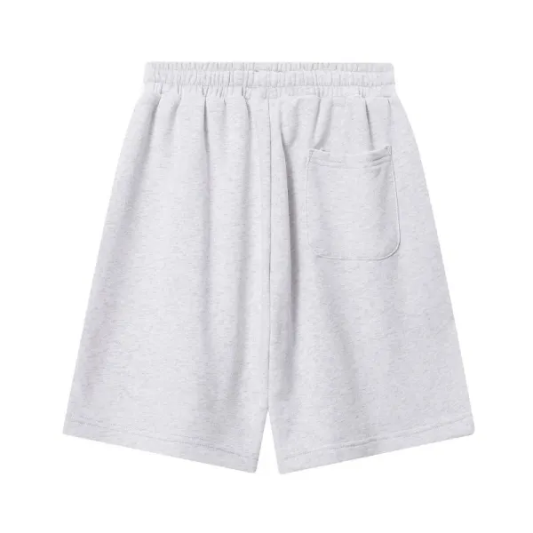 Design Mesh Shorts with Abstract Paint Splatter Print Gray Shorts - 21