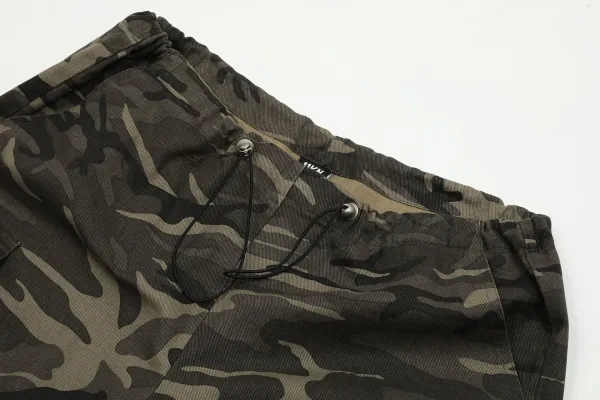 Design Camo Cargo Pants Army Green Pants - 6