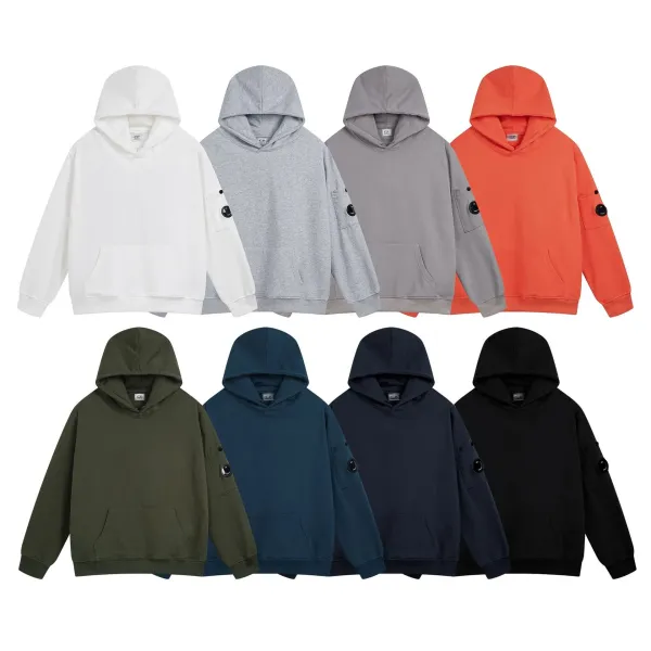 C.P. Company Graphic Print Crewneck Black Hoodie - 14