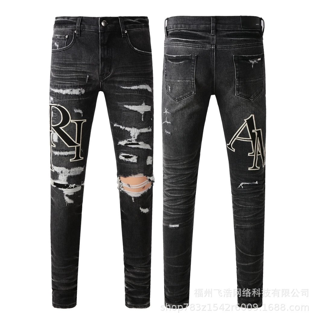 Amiri Rockstar Distressed Black Jeans - 1