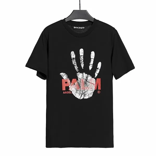 Palm Angels Palm Tree Skull Print Black T-Shirt - 55