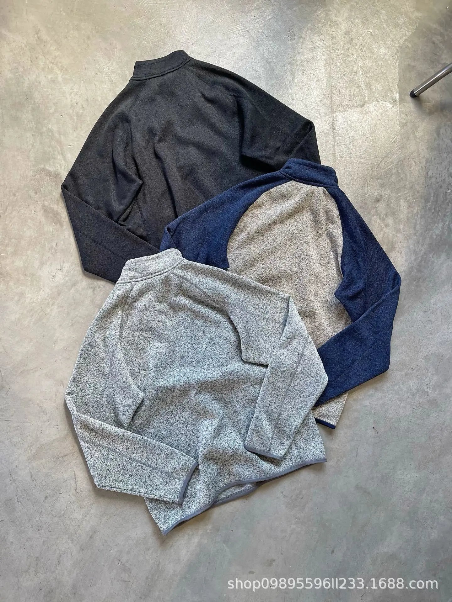 Knit Half Zip Fleece Hoodie photo 7