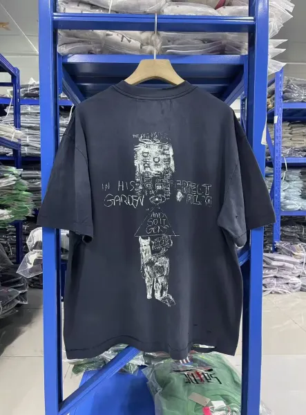 Off-White x Kitti Distressed Graphic Tee Beige T-Shirt - 29