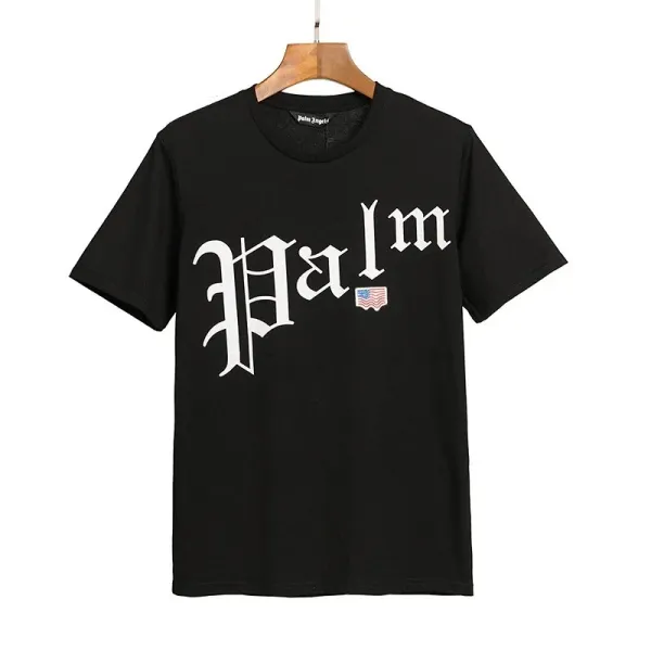 Palm Angels Palm Tree Skull Print Black T-Shirt - 30