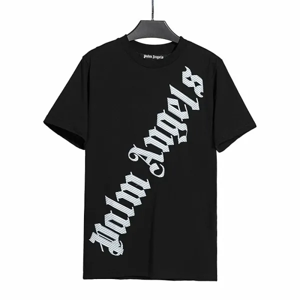 Palm Angels Palm Tree Skull Print Black T-Shirt - 56