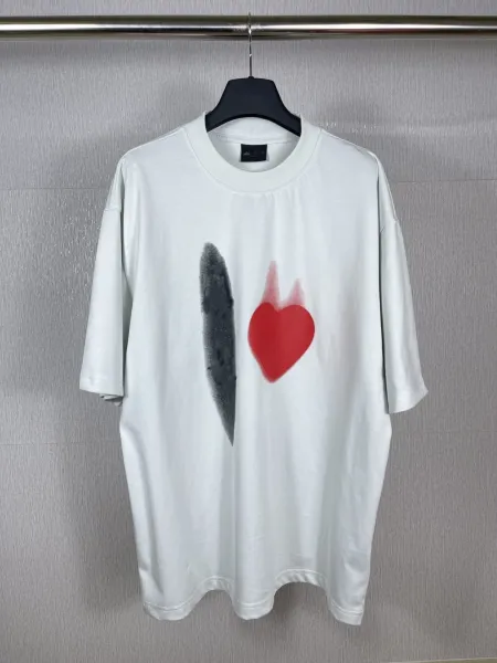 Comme des Garçons Play Heart and Feather White T-Shirt - 1