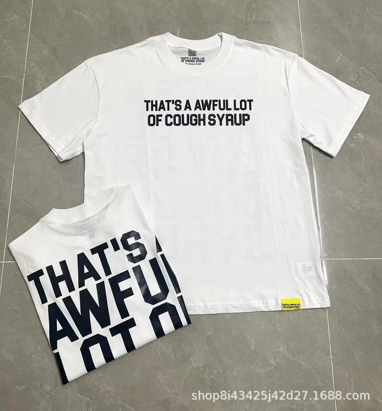 Design That's A Awful Lot Of Cough Syrup Tie-Dye Graphic T-Shirt Multicolor T-Shirts - 24