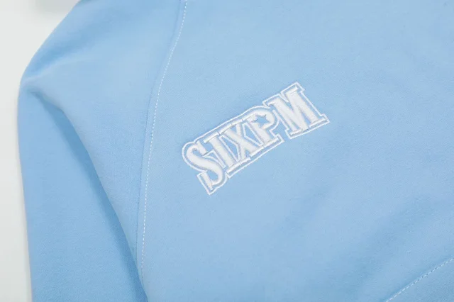 SIXPM Embroidered pullover hoodie product detail image 5