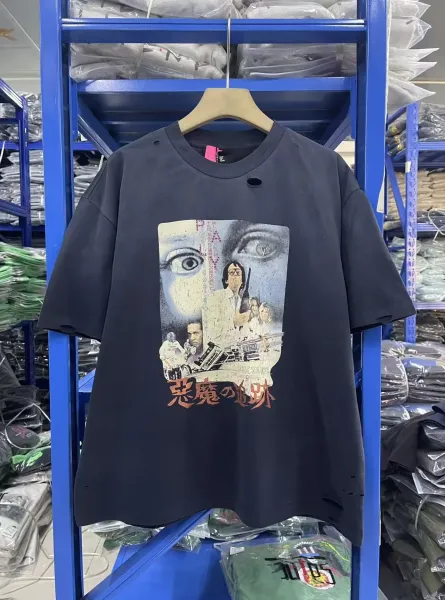 Off-White x Kitti Distressed Graphic Tee Beige T-Shirt - 37
