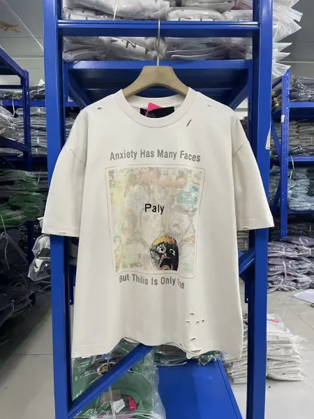 Off-White x Kitti Distressed Graphic Tee Beige T-Shirt - 30