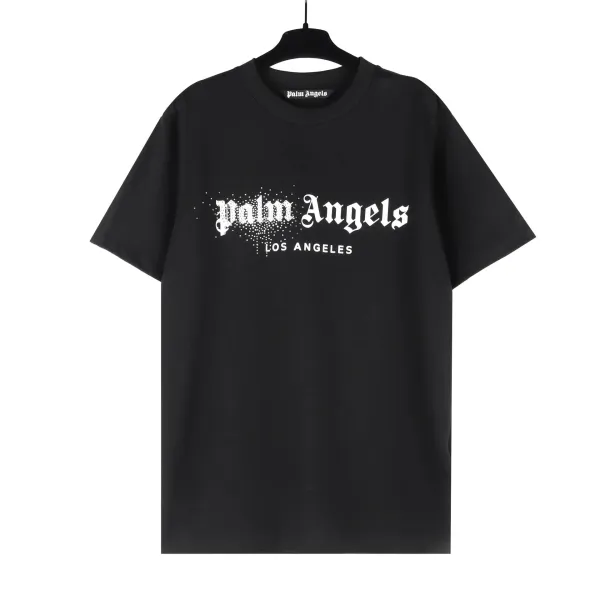 Palm Angels Palm Tree Skull Print Black T-Shirt - 91