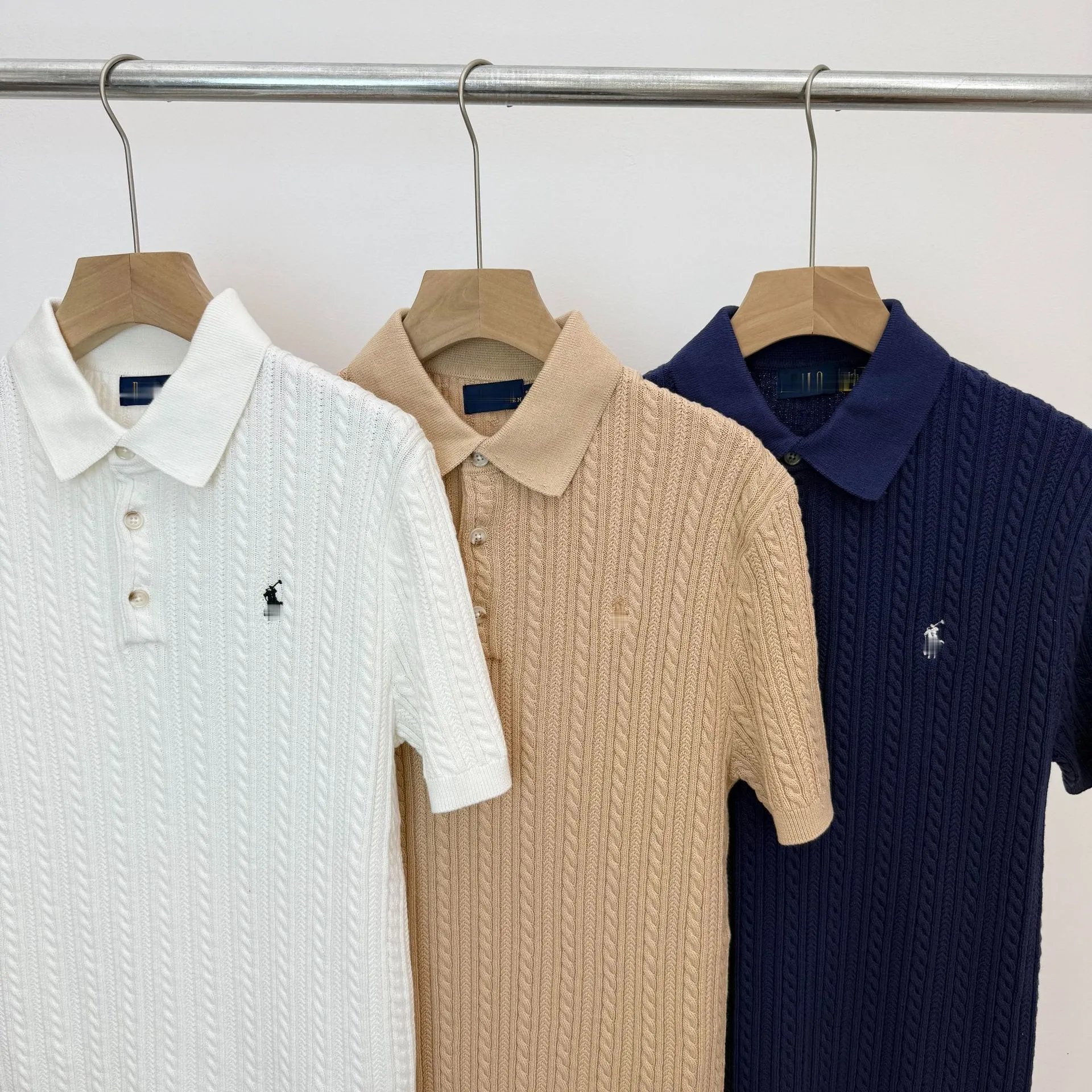 Knit Polo Sweater with Embroidery photo 6