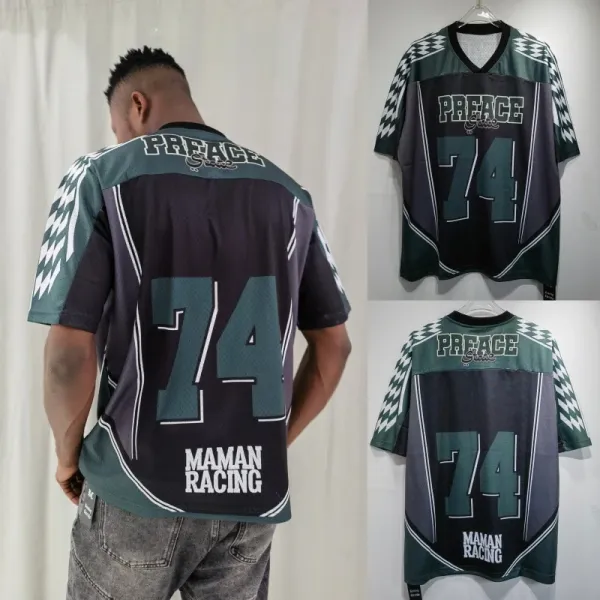 Design PREFACE x Maman Racing 74 Jersey Green-Black Jersey - 1