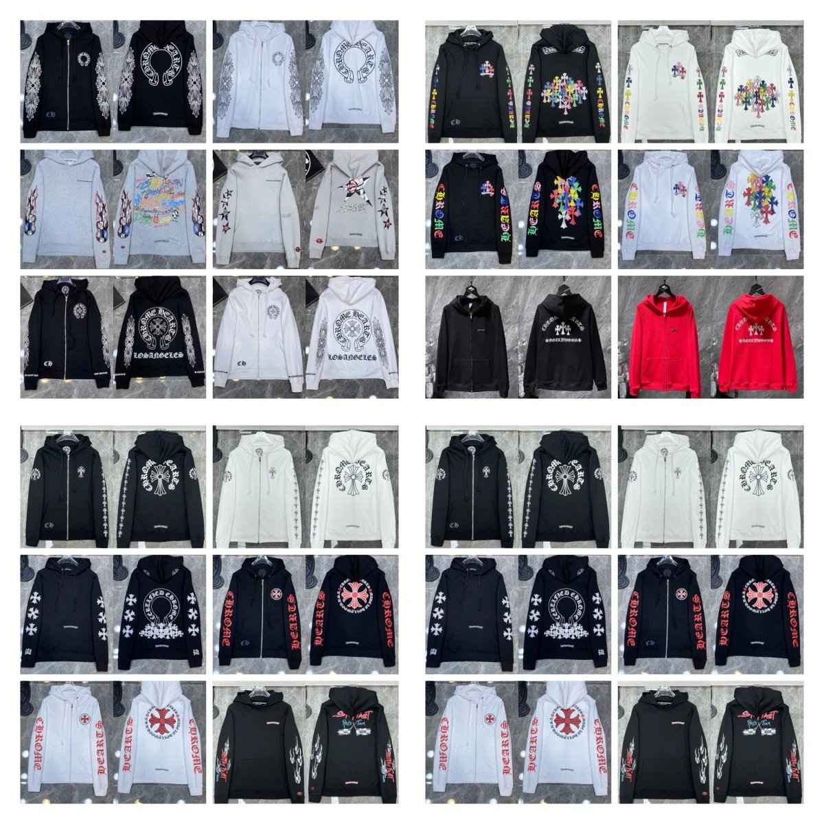 Graffiti loop hooded sweatshirt