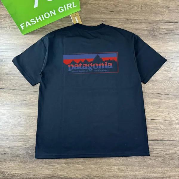 Patagonia P-6 Logo Responsibili-Tee Black T-Shirt - 1