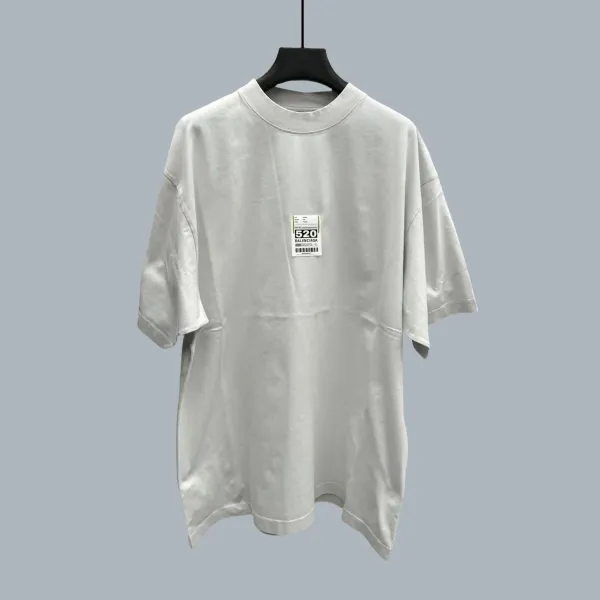 Balenciaga 520 Tag T-Shirt White - 1