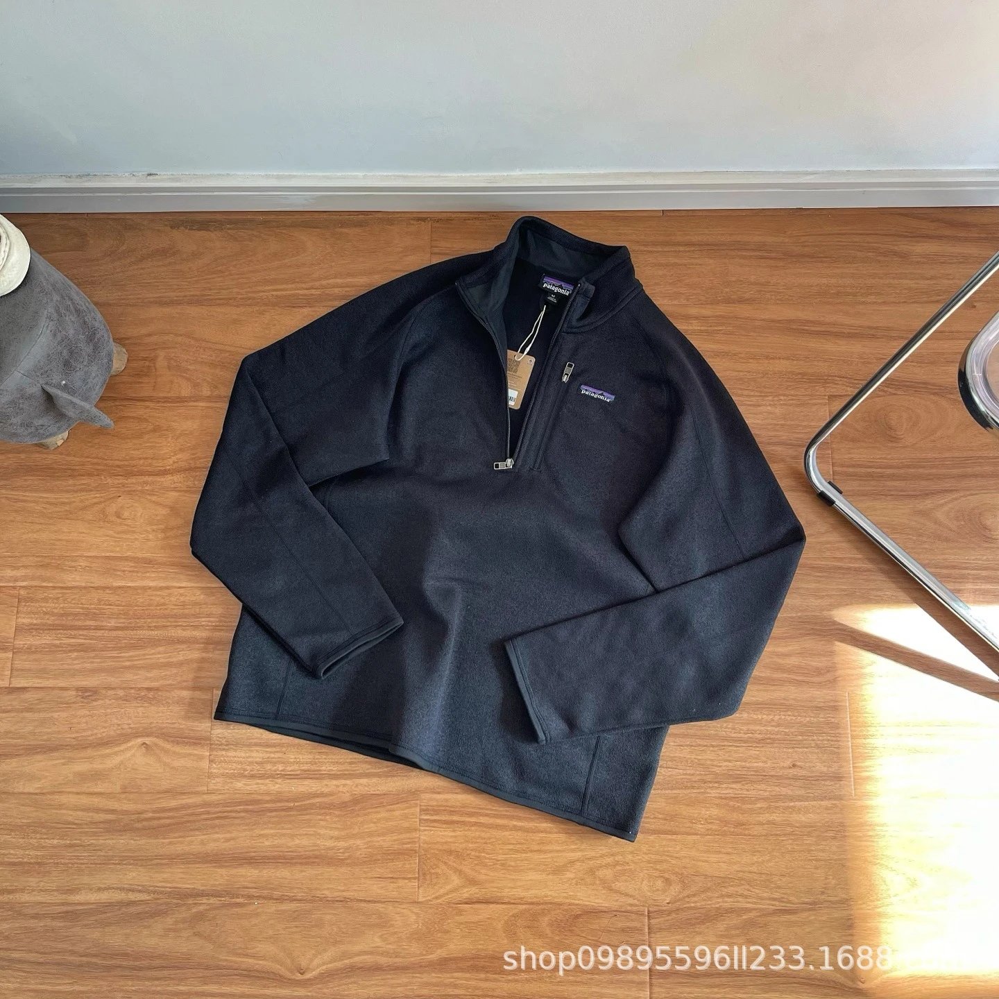 Knit Half Zip Fleece Hoodie photo 2