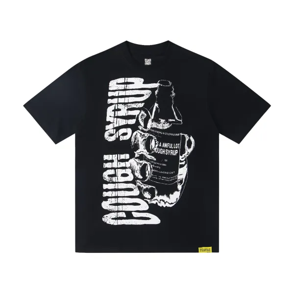 Design 'That's A Awful Lot Of Sex!' Graphic Print Black T-Shirt - 6