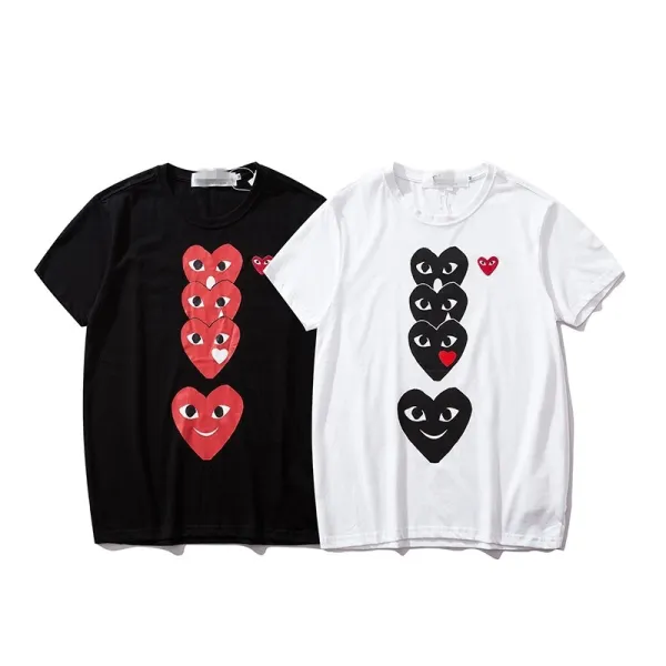 Comme des Garçons Play Camo Heart White T-Shirt - 27