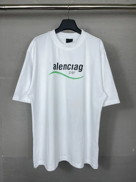 Balenciaga Alenciar Par White Oversized T-Shirt - 1