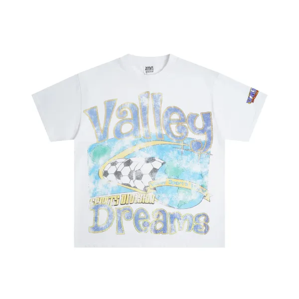 Design Valley Sports Division Dreams Graphic T-Shirt White T-Shirts - 1