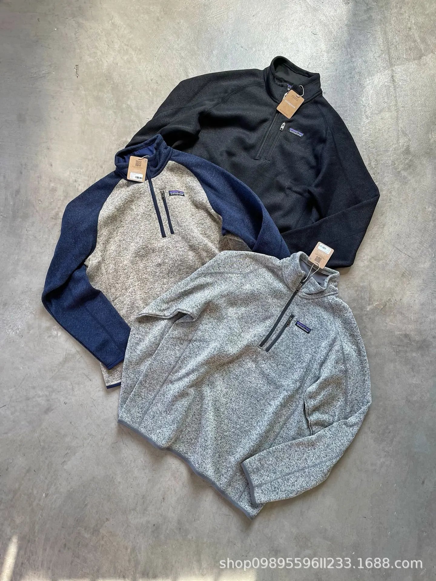 Knit Half Zip Fleece Hoodie photo 6