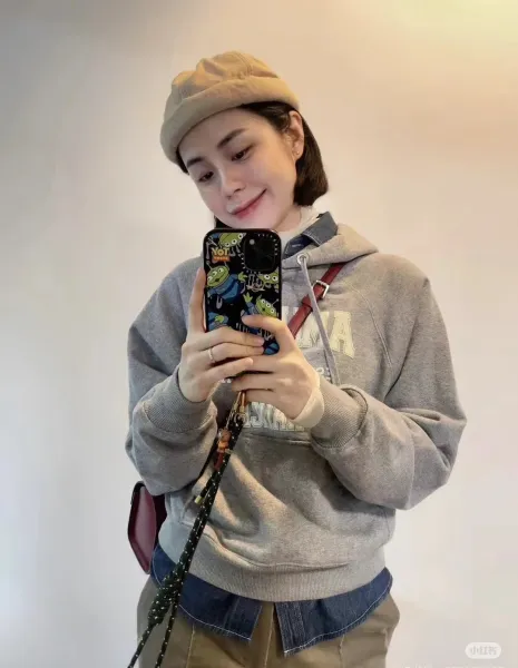 Ami Paris College Sweatshirt Gray Hoodie - 7