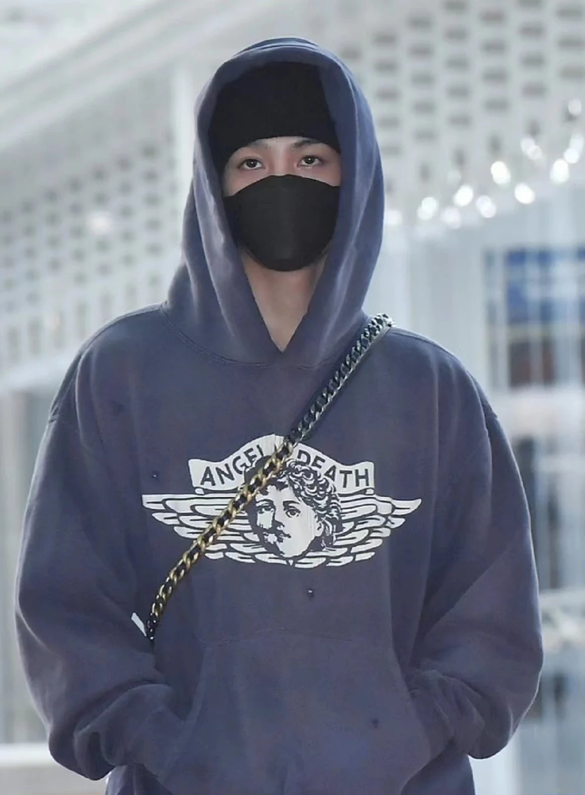 Saint Tears Graffiti Print Hoodie White - 38