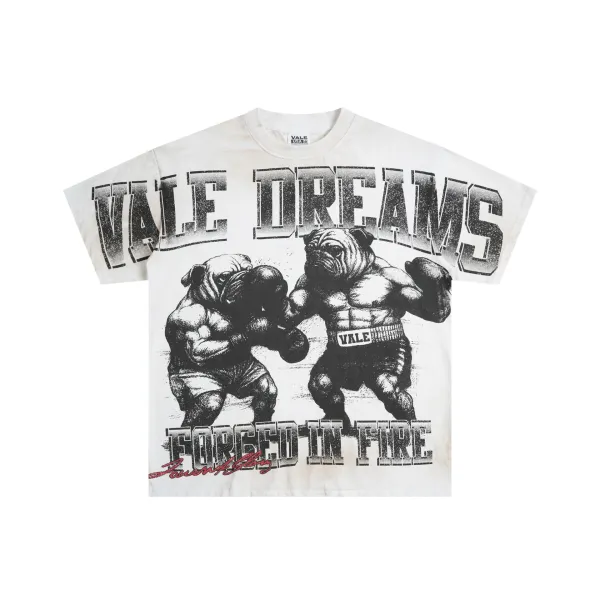 Design Vale Dreams Forged In Fire Pug Boxers T-Shirt T-Shirts - 1