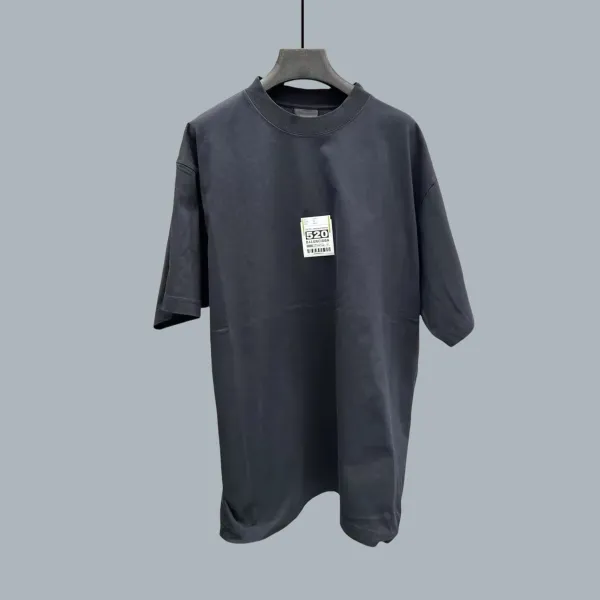 Balenciaga 520 Tag T-Shirt Charcoal Gray T-Shirt - 1