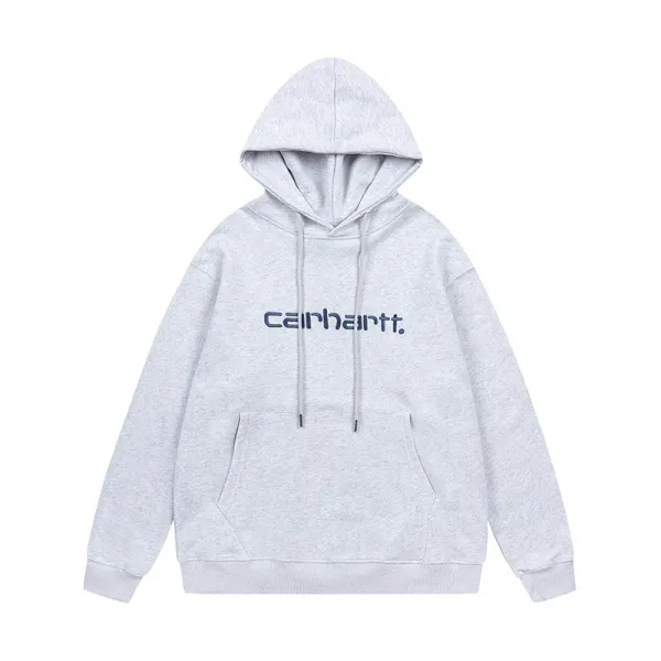 Carhartt WIP Script Logo Navy Hoodie - 5