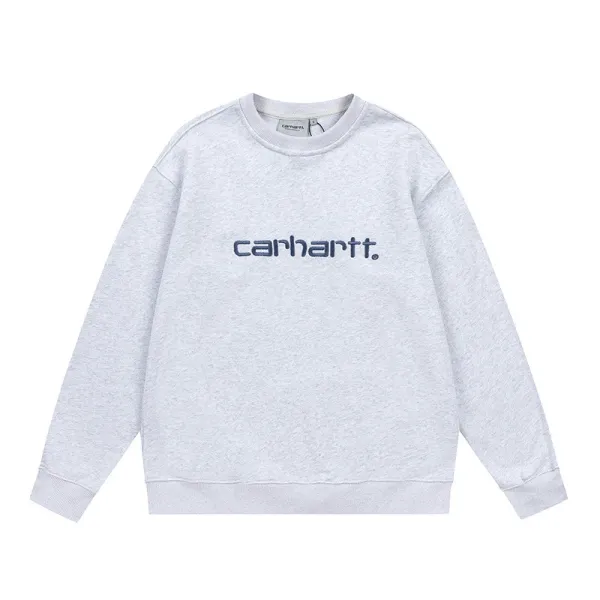 Carhartt WIP Script Logo Navy Hoodie - 8