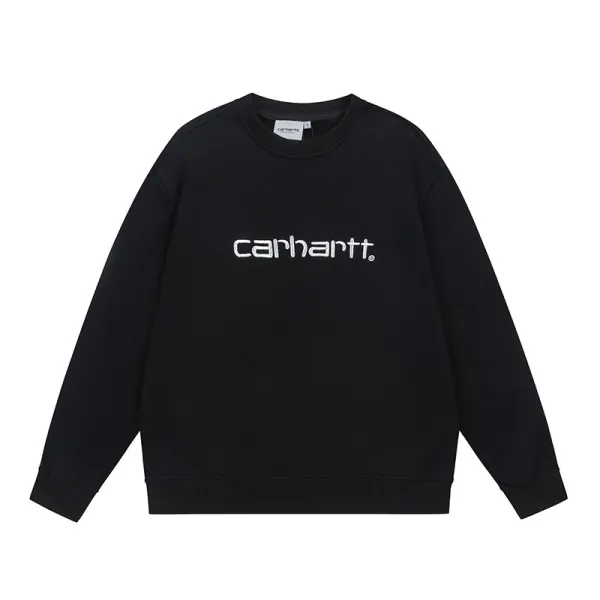 Carhartt WIP Script Logo Navy Hoodie - 6