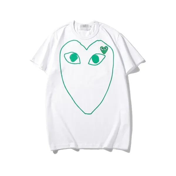 Comme des Garçons Play Camo Heart White T-Shirt - 40