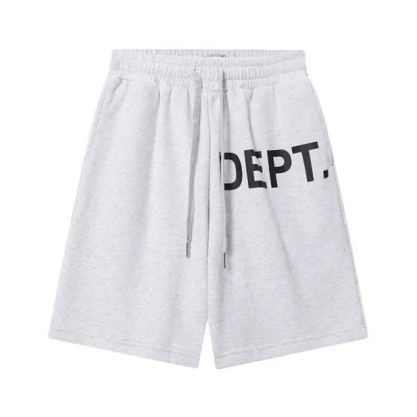 Design Mesh Shorts with Abstract Paint Splatter Print Gray Shorts - 20