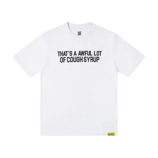Design 'That's A Awful Lot Of Sex!' Graphic Print Black T-Shirt - 3