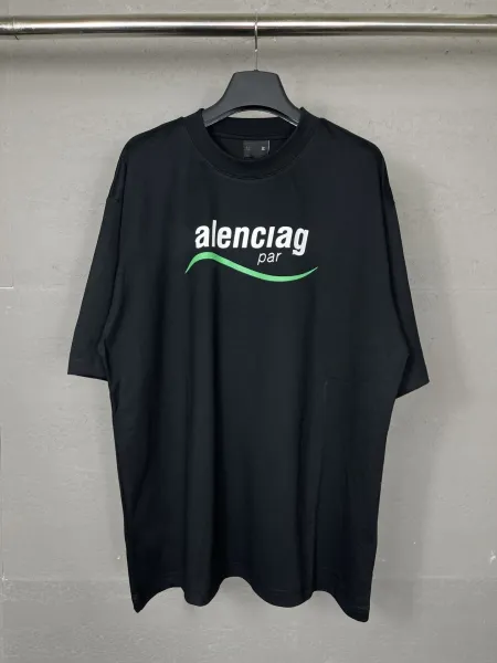 Balenciaga Alenciar Par Black Oversized T-Shirt - 1