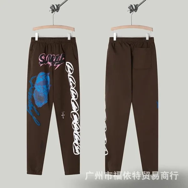 Design Graphic Print Brown Hoodie - 26