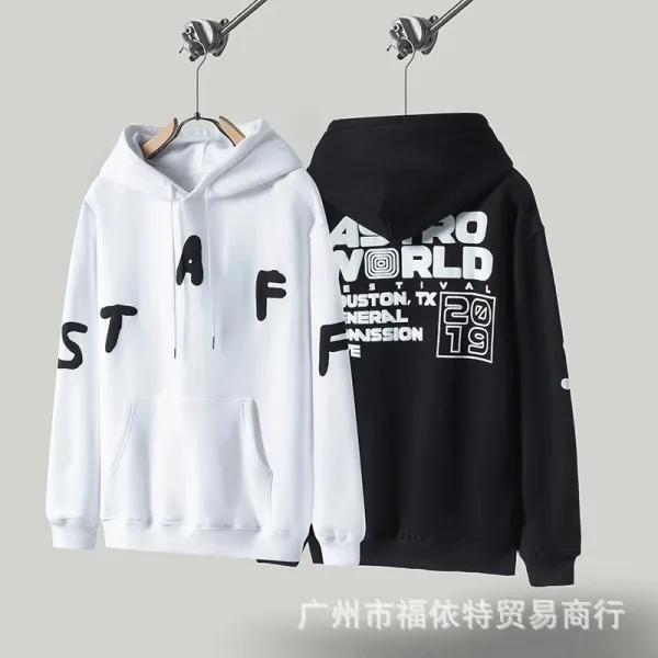 Design Graphic Print Brown Hoodie - 32